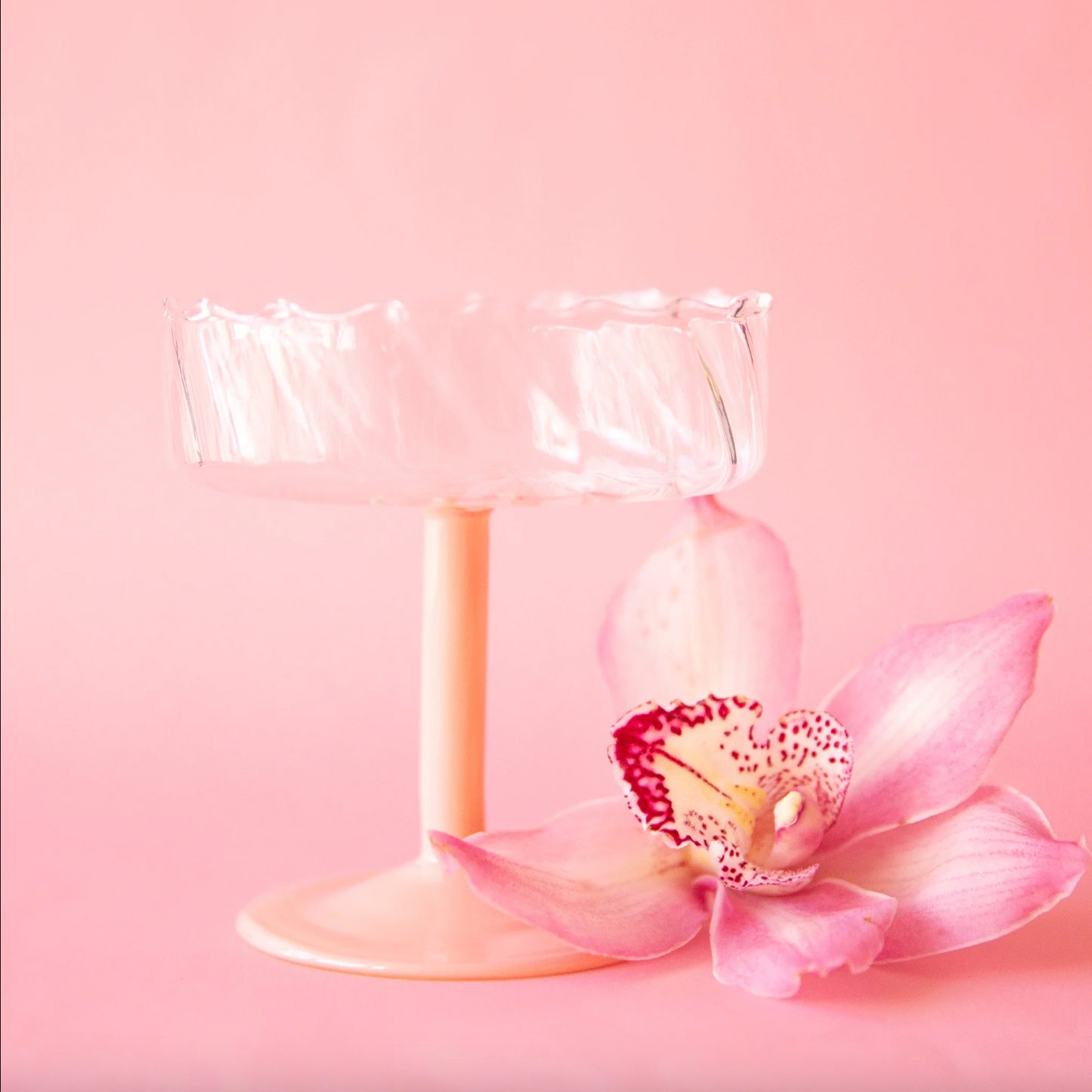 Nova Glassware | Peach | Coupe